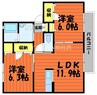 ソラティーオ 2LDKの間取り