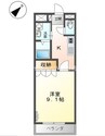 クレシア 1Kの間取り