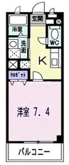 彩ｓａｉ 1Kの間取り
