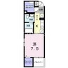 グレイスＫＩＫＫＡＷＡ 1Kの間取り