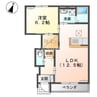 レーベンプラッツ 1LDKの間取り
