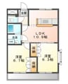 サンモール 2LDKの間取り
