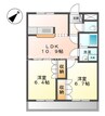 サンモール 2LDKの間取り