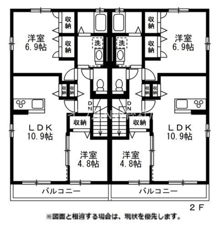間取図 仮）総社市駅南AP1