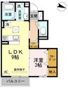 フォレスト21 1LDKの間取り
