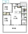 コンフォールＫ　ⅡＡ 2LDKの間取り