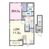 アゴーラ　Ａ棟 1LDKの間取り