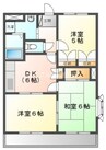 マーキュリーⅤ 3DKの間取り