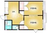 リベール倉敷 2DKの間取り