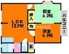 エポック広江　Ａ棟 2LDKの間取り