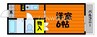 VICTORY  HEIGHTS 1Kの間取り