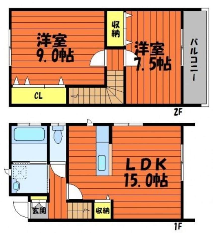 間取図 カーサ・フェリーチェ　C棟