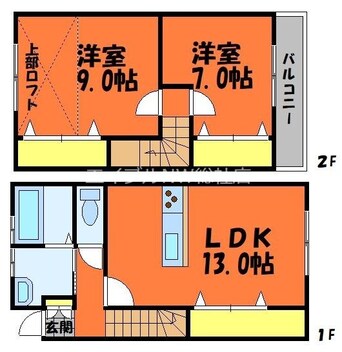 間取図 カーサ・フェリーチェ　F棟