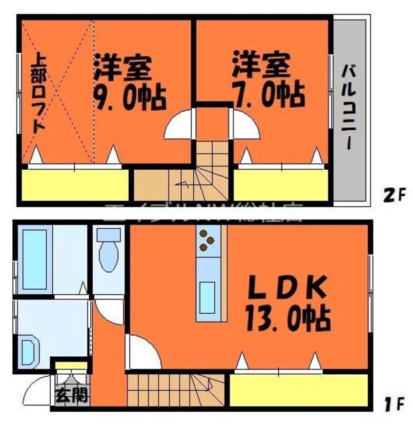 間取図 カーサ・フェリーチェ　K棟