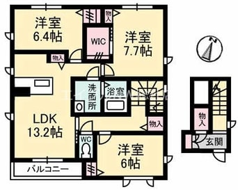 間取図 ラ・テール　A棟