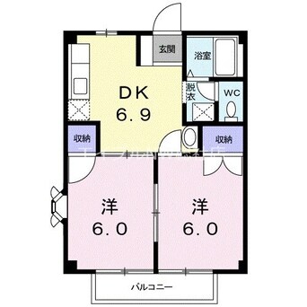 間取図 サンフレール　白神