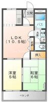 パークハイツ 2LDKの間取り