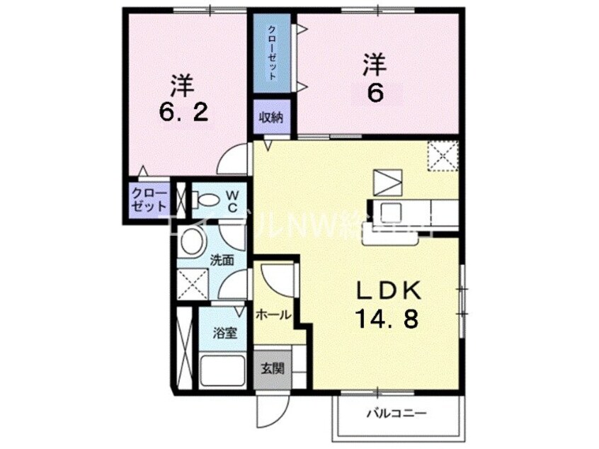 間取図 サンガーデンＢ