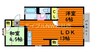 セジュール大高　Ｂ棟 2LDKの間取り