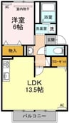 プレジール岡本 1LDKの間取り