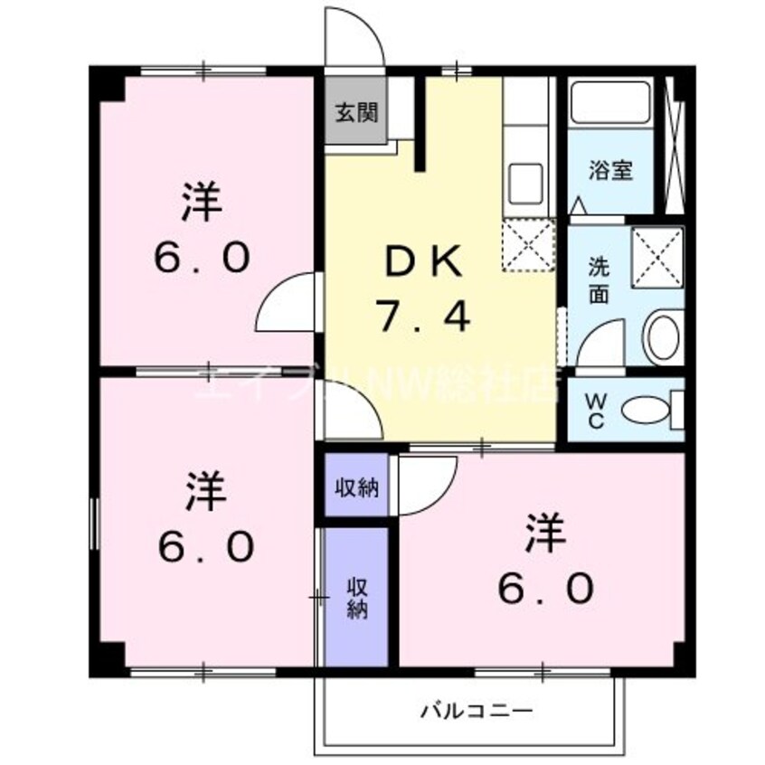 間取図 ニューシティエクシードＢ