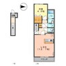 エトワール 1LDKの間取り