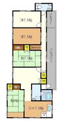 秦戸建 5DKの間取り