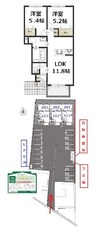リベルテ 2LDKの間取り