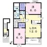 ワルド　プラッツ　Ｂ 2LDKの間取り