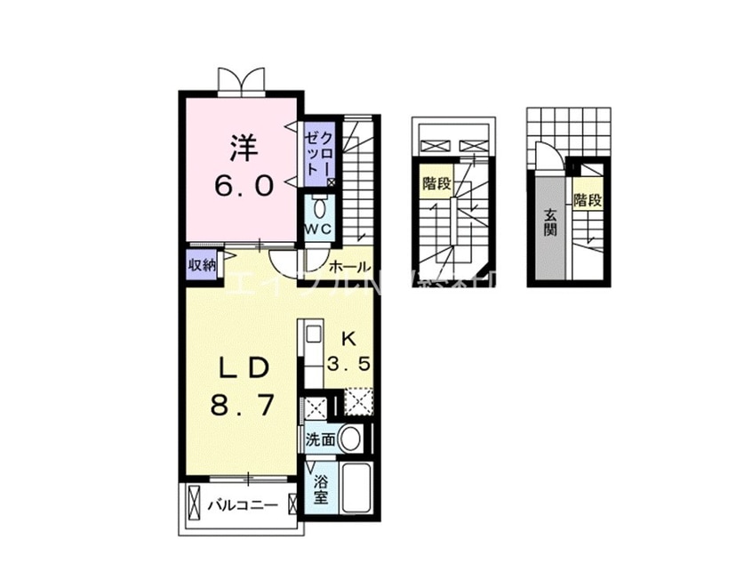 間取図 シャルマン　ドミール