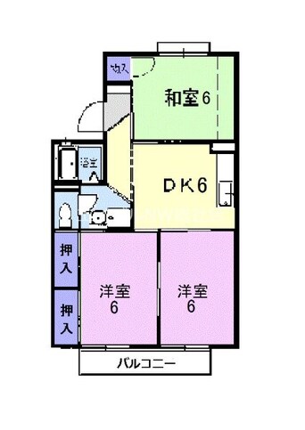 間取図 アブニール吉富　Ａ