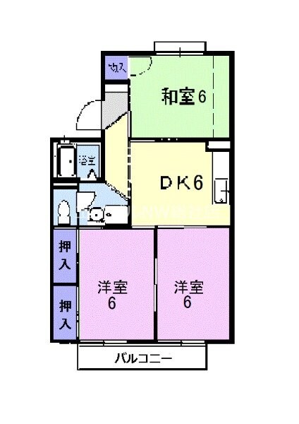 間取り図 アブニール吉富　Ａ