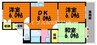 ラ・メール福島 3DKの間取り