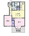 メープルピュア 2LDKの間取り