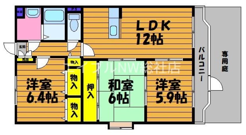 間取図 ユーミーオアゾ