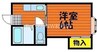 アルパーク２１ 1Kの間取り