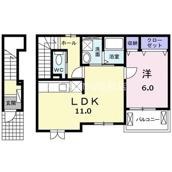間取図 デルタＡ