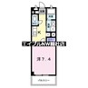 アンソレーユ 1Kの間取り