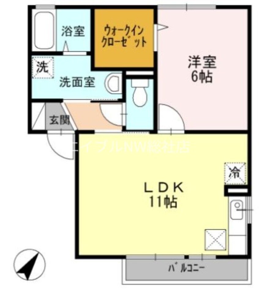 間取図 ファミールワカサ　B