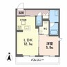 サンフェリーチェⅡ 1LDKの間取り