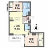 ビィアン　アテリア 2LDKの間取り