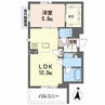 ビィアン　アテリア 1LDKの間取り