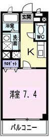 彩ｓａｉ 1Kの間取り
