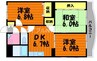 モンルポ 3DKの間取り