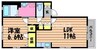 リアン　A棟 1LDKの間取り