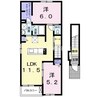 ラフィネ 2LDKの間取り