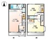 ベルヴィル新川　Ａ棟 2LDKの間取り