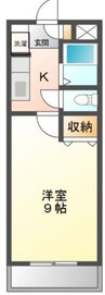 セゾンしおひⅡ 1Kの間取り
