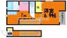 Al Sole　A棟 1Kの間取り