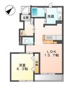 スーリールプラス　Ⅰ番館 1LDKの間取り